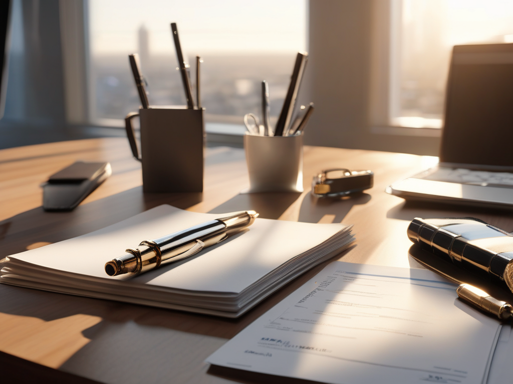 Skyline moderno de Málaga al atardecer con edificios residenciales y el mar Mediterráneo